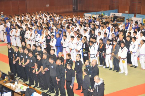 Rickson Gracie Cup Nagoya JJFJ 2013 no Aichi Budokan, no distrito de Minato, em Nagoia.