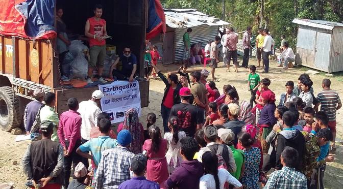 Solidariedade ao Nepal no Japão